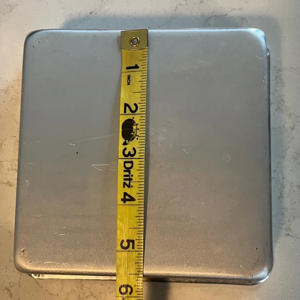 Vintage Mirro Aluminum Square Baking Pan 6 x 6 x 1 3/4